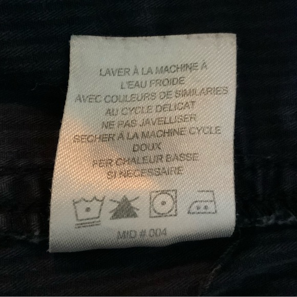 Caribbean Joe Capris Blue With Buttoned Cuff Cotton And Spandex Size 12 - Picture 10 of 10